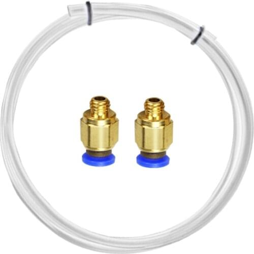 Upgrade Kit PC4-M6 Pneumatic Connector With 1M PTFE Teflonto Tube For Ender 3 CR10 3D Printer Parts 1.75mm Bowden Extruder