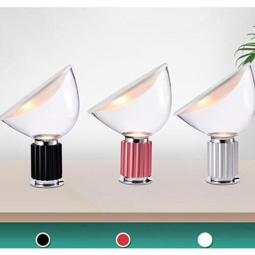 Post-modern Creative Glass Desk Lamp Radar Simple Fashion Model Living Room Study Bedroom Bedside Lamps Indoor Lighting Fixtures