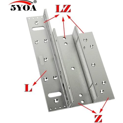 180 280 350 500kg Z L Bracket Magnetic Electromagnetic Lock LZ 350lbs Inward door with wooden metal door Access Control System