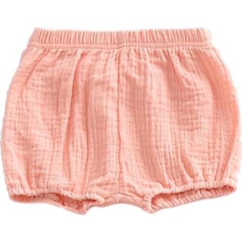 Summer Baby Girls Boy Bloomer Shorts Infant Solid Color Cotton Loose Harem Pants D7YD