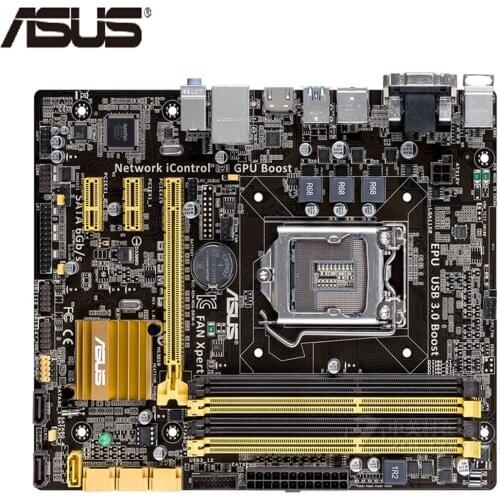 LGA 1150 ASUS B85M-G Motherboard M-ATX B85M-G Systemboard B85M DDR3 For Intel B85 32GB Desktop Mainboard USB 3 SATA3 B85MG Used