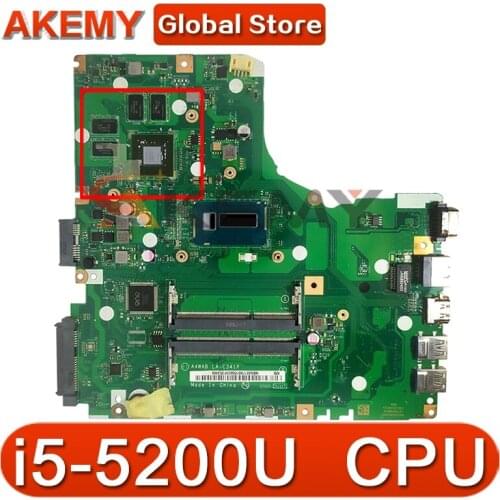 Akemy Laptop Motherboard For ACER Aspire E5-473 i5-5200U Mainboard LA-C341P SR23Y N16V-GM-B1 DDR3