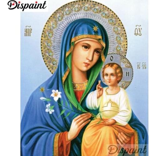 Dispaint Full Square/Round Drill 5D DIY Diamond Painting "Religious Jesus" Embroidery Cross Stitch 3D Home Decor A11911