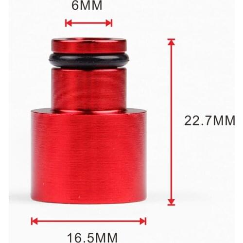 Pack of 8 Aluminum Alloy Fuel Injector Adapters for Acura B16 B18 D16Z D16Y Blue Red Two Colors