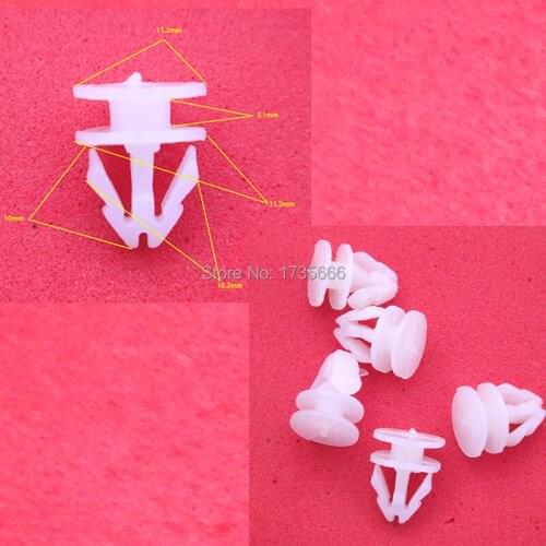 Set of 100x Door buckle clip For Honda Civic Accord CRV For Renault Peugeot 307 206 407 308 406 For Citroen C4 C5 C3