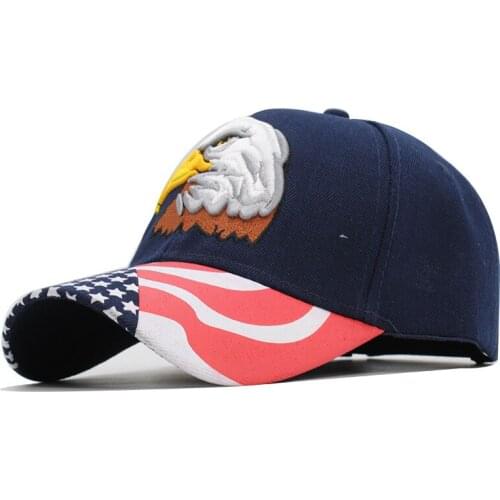 New Men Eagle Baseball Cap American Flag Embroidery Snapback Dad Hat Bone Male Summer Casual Letter US Army Tactical Hip Hop Cap
