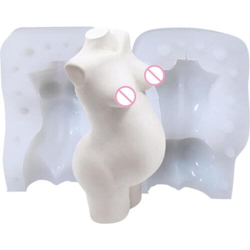New DIY Resin Candle Mold Body Shape Art Sculpture Model Female Male Pregnant Silicone Mold Soap Mold Wax Mold Resin Craft