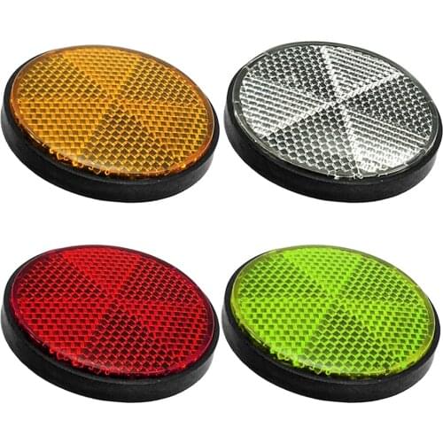 Car Motorcycle Bicycle Reflector Cycling Light Reflective Safety Rim Reflectors Biking Portable Dustproof Cycling Part
