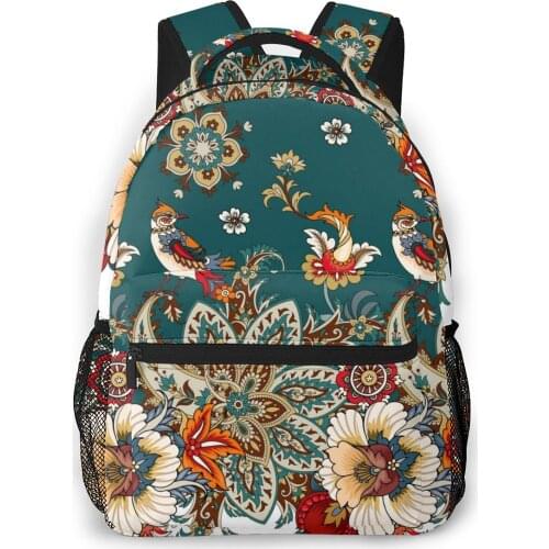 Gook Luck Birds Casual Daypack Travel School Bag with Pockets for Women College