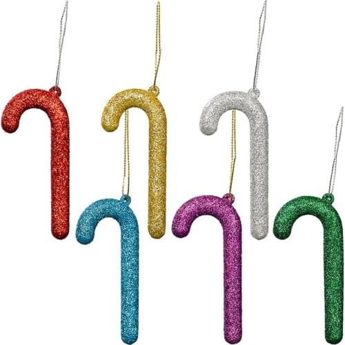 Multicolor 6Pcs/Set Attractive PVC Christmas Decor Bright-colored for Living Room