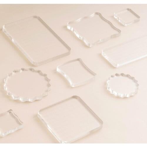 Stamp Handle NoteBook Stamp Part DIY Acrylic Transparent Stamp Tool