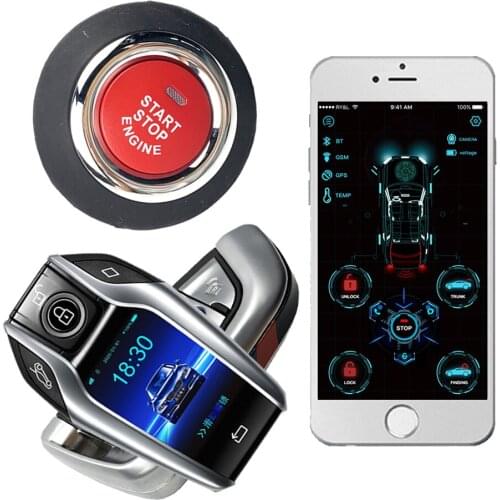Cardot Smart Car Key Remote Start Stop Engine Keyless Entry System Car Car Accessories