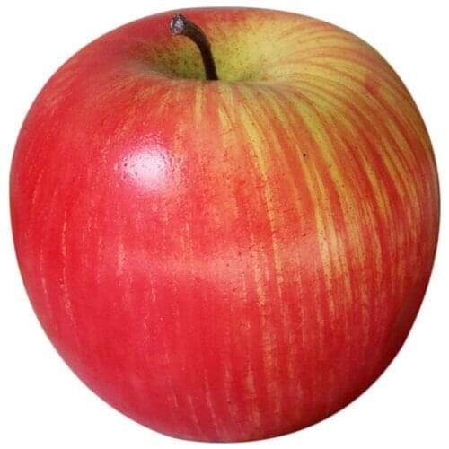 1PC Home Decoration Furnishing Artificial Apple Plastic Ecorative Fruit Red Apple Decoration Artificial Party Christmas Decor