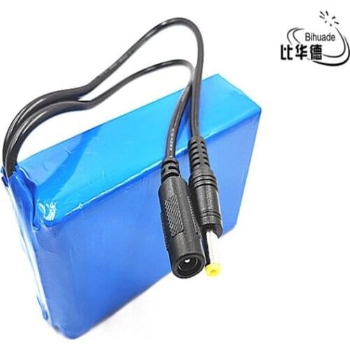 1pcs/lot 12V 10000mah lithium battery Rechargeable DC battery polymer batteria For monitor motor LED light outdoor spare Battery
