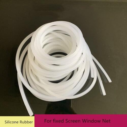 10M Screen window Silicone Rubber Yarn-pressing Fixed Tape Window Net Strip Seal Window Accessories