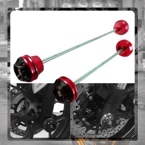 For DUCATI Monster 696 821 795 899 Panigale Motorcycle Accessories Front & Rear Axle Fork Crash Sliders Wheel Protector