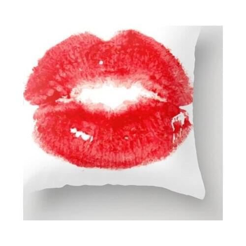 Watercolor lips super soft Pillow cushion cover decorative THROW PILLOW for office Home Decor pillow sofa cushions