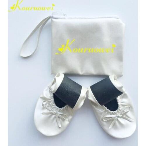 Free shipping! Pearl white foldable ballerina womens dance shoes ballerina style shoes