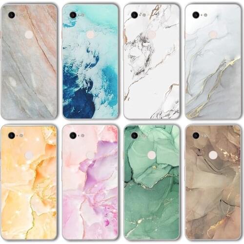 Ciciber Funda Case for Google Pixel 5 4 3 2 XL Luxury Fashion Vogue Colored Marble Soft Silicone for Google Pixel 4a 3a XL TPU