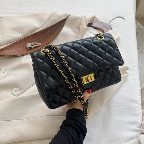 European and American autumn new retro diamond bag 2021 new fashion high-quality ladies luxury casual shoulder bag chain bag