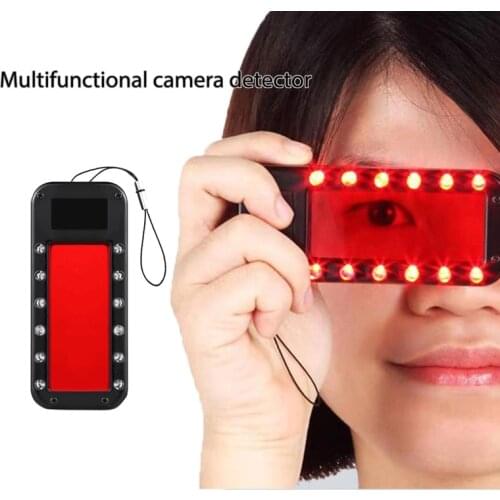 Infrared Detector Anti Candid Scanner Detection Camera Finder Anti-theft 12 LED Lights Personal Security Travel Equipment Stock