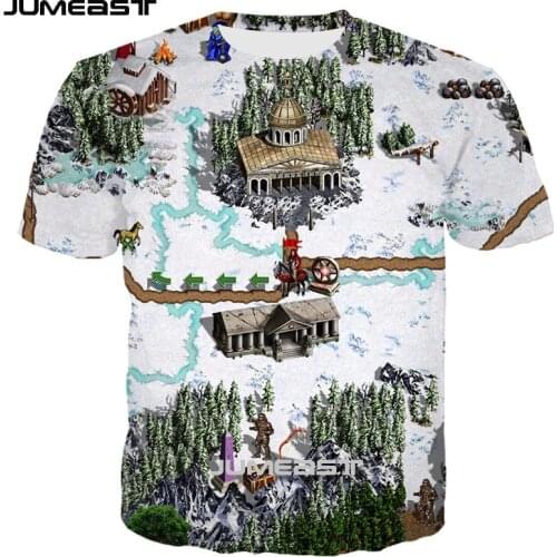 Jumeast Brand Men Women 3D Printed T-Shirt Classic Game Short Sleeve T Shirt Sport Pullover Summer Tops Tees