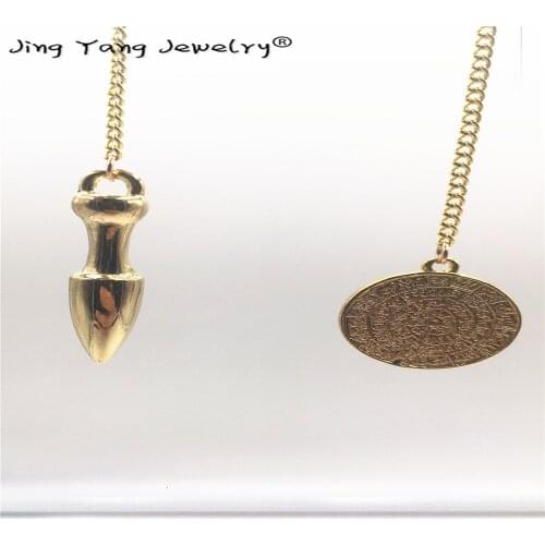 Metallo Rame Rabdomanzia Healing Pyramid Pendant and Ciondoli Chakra pendulum Gold chromium pendulum pendulum for radiesthesia