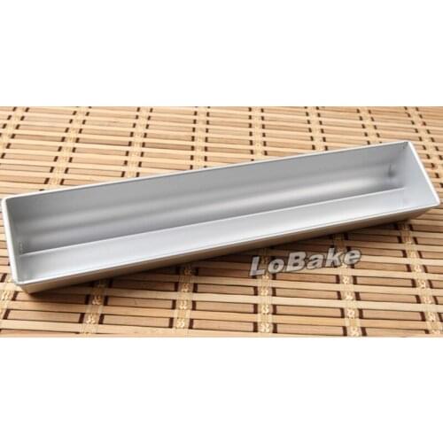New 36.4cm long unique design double groove shape smooth anodizing aluminium alloy toast mousse pudding maker for baking tools