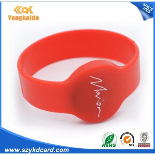Wholesale 1000pcs RFID Bracelet Silicone Wristband 125Khz EM4100 Waterproof Proximity Watch Type with Customized Design