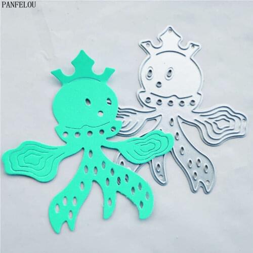 PANFELOU The Crown jellyfish paper die cutting dies metal craft Scrapbooking/DIY Easter wedding Embossing mould cards