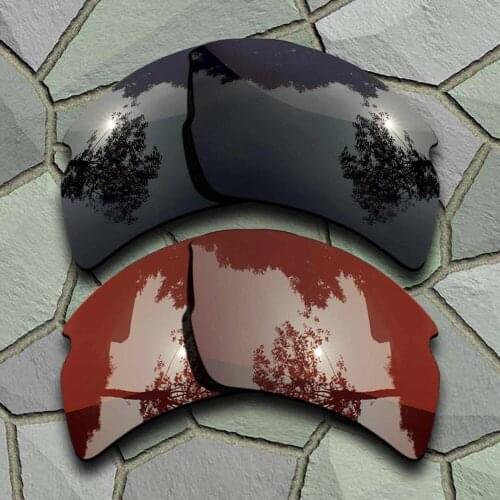 Grey Black&Bronze Brown Sunglasses Polarized Replacement Lenses for Oakley Flak 2.0 XL