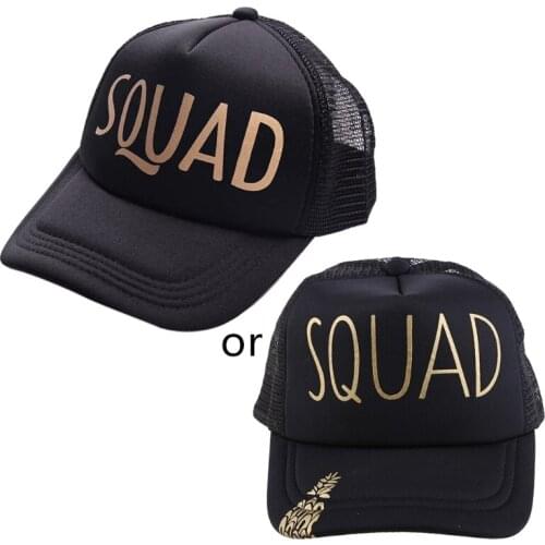 Y166 Team Bride Squad Baseball Mesh Men Women Wedding Party Adjustable Hat Funny