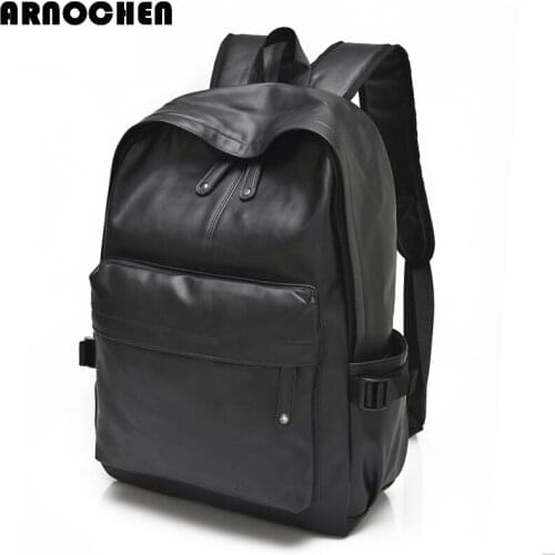 2020 High quality PU leather unisex backpack fashion solid young people large capacity casual women multicolor backpack XD493