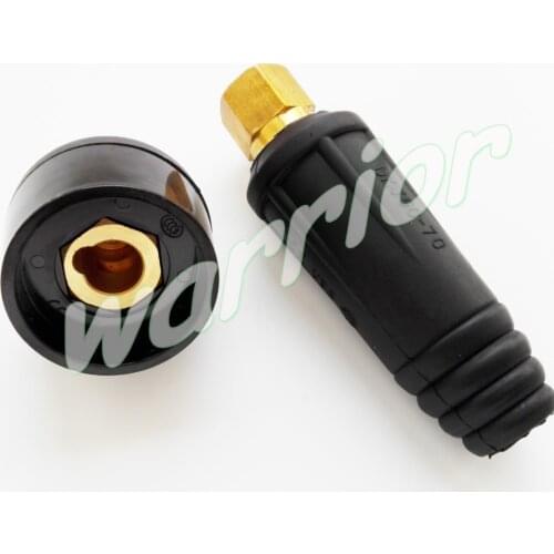 Weld Cable Panel Socket Quick Fitting Connector Set DKJ50-70 DINSE-Style 300Amp-400Amp For Welding Machine Torch