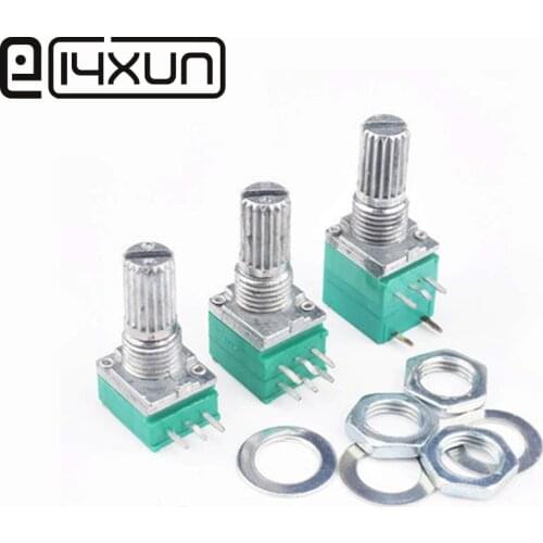 2pcs RK097NS RV097NS Audio Amplifier Sealed Single Dual Potentiometer B5K B10K B20K B50K B100K 3/5/6/8 pins