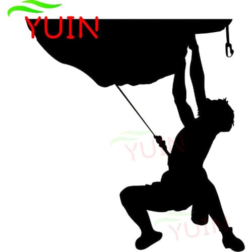 Fun Rock Climbing Extreme Sports Decals Fashion Body Decoration Personalized PVC Waterproof Stickers Can Be Customized Color