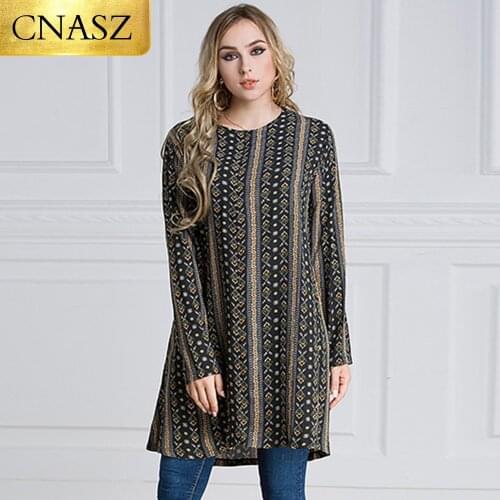 Casual Muslim Womens Tops Chiffon printed Shirt Dress Loose Style Abaya Robe Jubah Ramadan Arabic Kaftan Costume Islamic Clothi