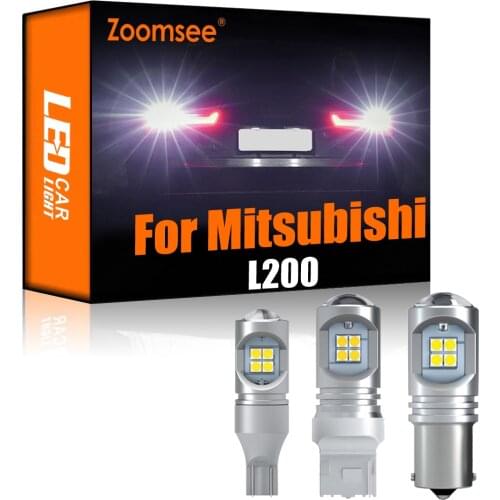 Zoomsee 2Pcs White Reverse LED For Mitsubishi L200 Platform Chassis Triton MQ 2014-2020 Canbus Exterior Backup Tail Bulb Light