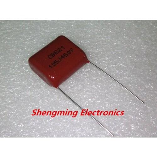 10pcs 450V 105J 1UF P=15MM CBB Capacitor