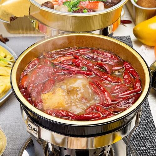 10pcs High Quality 1130ml Aluminum Foil Bowl Food Cooking Takeaway Packing Boxes Small Hot Pot BBQ Tool Disposable Meal Box