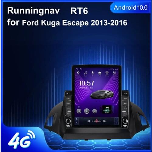9.7" Android 10.1 For Ford Kuga Escape 2013 2014 2015 2016 Tesla Type Car Radio Multimedia Video Player Navigation GPS RDS