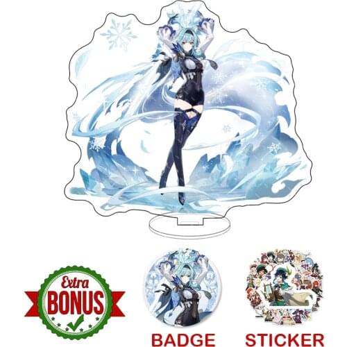 Genshin Impact Eula Yanfei Tartaglia Rosaria Zhongli Model Acrylic Standing Figure Keychain Cosplay Hot Games Decorations Gift