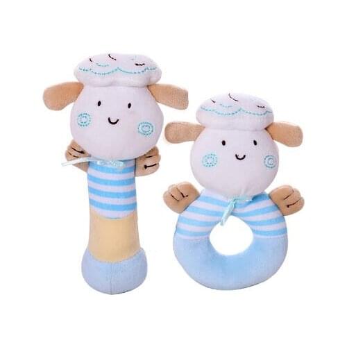 Baby Toys 0 ~ 6 ~ 12 Months Baby Doll Plush A Bell and A Woman Hand Puppet Toy Baby Newborn Animals