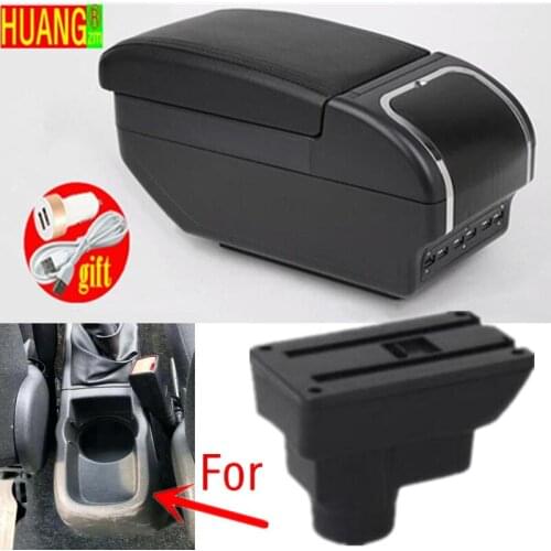 For Opel Corsa Armrest For Opel Corsa D Car armrest box accessories interior storage box Retrofit parts With USB
