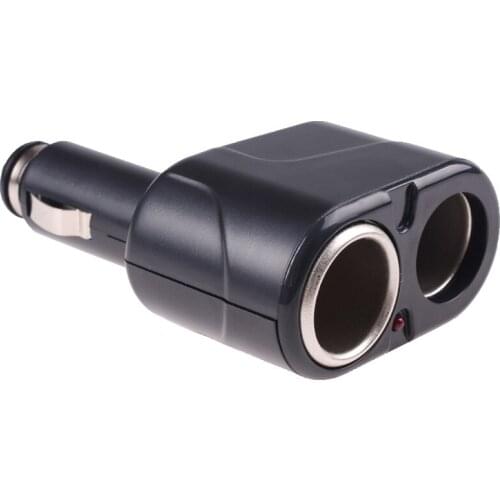 Car Cigarette Lighter Splitter Plug Dual Car Charger Car 12v Socket Cigarette Lighter Tee Adapter Cigar Jack Socket Splitter