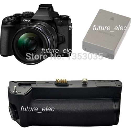 Hot Sale Battery Hand Handle Grip Holder Pack Vertical Power Shutter For Olympus OM-D E-M1 OMD EM1 DSLR SLR as HLD-7 + 1 x BLN-1