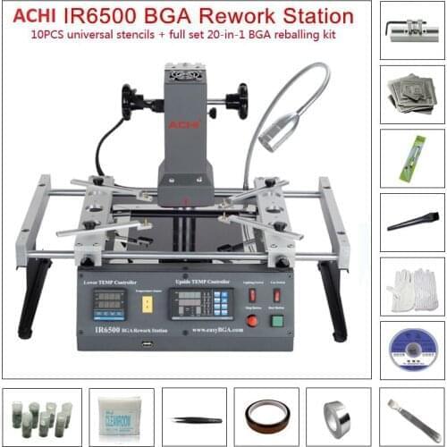 IR6500 infrared BGA Soldering Rework Station IR 6000 For Motherboard Chip PCB Refurbished Repair System