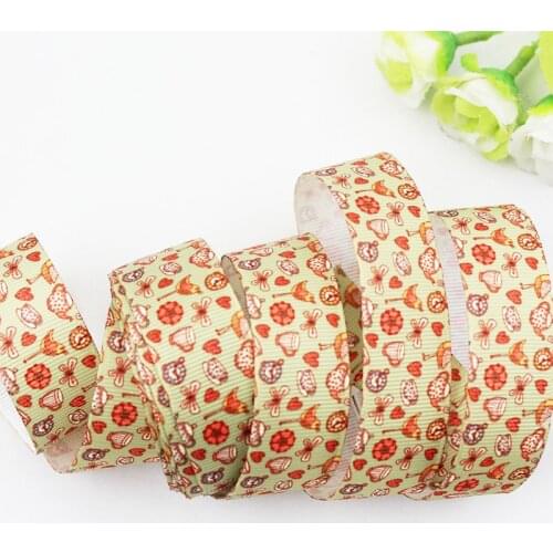 Custom printed grosgrain ribbon stripe ribbon 9mm-75mm 10/25/50 yards wedding decorative ribbons DIY craft webbing