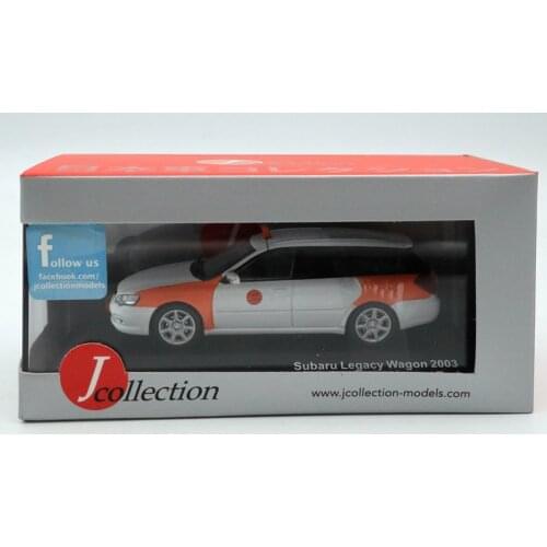 J Collection 1:43 For SUBARU Legacy Wagon Oman TAXI 2003 JC284 Limited Edition Auto Toys Collection Gift White