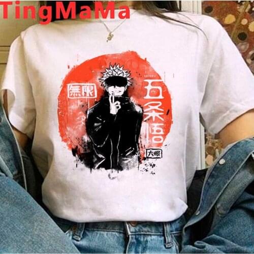 Jujutsu Kaisen Gojo Satoru Yuji Itadori t shirt men harajuku vintage graphic tees couple japanese t shirt ulzzang